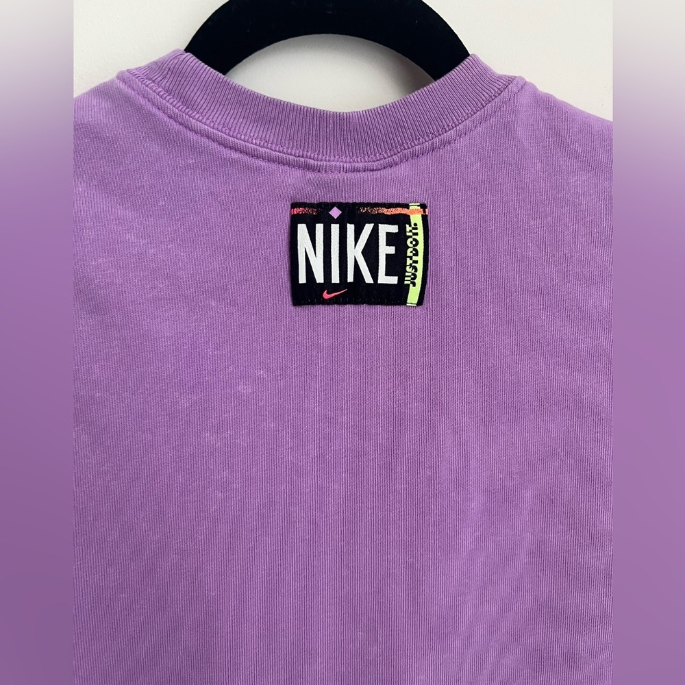 Nike Women’s Just Do It Cropped Purple Tank S - Picture 3 of 5